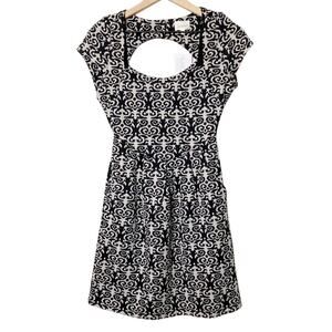 Anthropologie Deletta Black Gray Caledonia Women Dress Size XS BRAND NEW